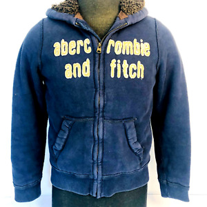 Abercrombie Kids Fur Lined Full-Zip Hooded Wolf Jaw Jacket Size L