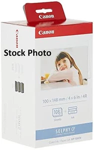 Canon Kp-108In Color Ink Paper Set 100X148Mm 108-Sheets For Selphy Cp - Afbeelding 1 van 1