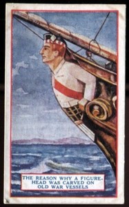 Tobacco Card,Gallaher,THE REASON WHY,1924,Figurehead was Carved on War Vessel,85
