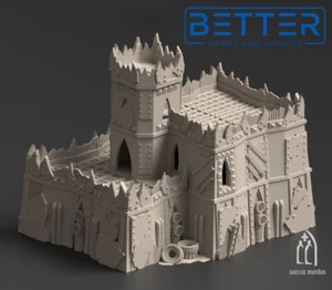 Fortress, Warpzel 1A - Orc Settlement, Sci-Fi Grimdark, tabletop wargame terrain - Picture 1 of 6