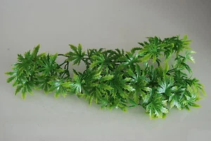 Vivarium Realistic Plastic Plant Canabis Medium 38 cms For Vivarium Use - Picture 1 of 3