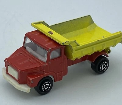 No. 205 Majorette Scania Dump Truck LS140 Red/Yellow, Vintage 1976-1978, 1:100 - Image 1 of 4