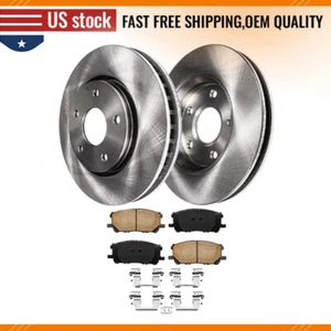 Front Disc Rotors + Brake Pads for Lexus RX330 RX350 RX400h Toyota Highlander - Picture 1 of 7