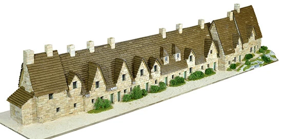 Bibury Arlington Row England Sec. XIV 5550 pcs Scala 1:87 Model 1601 AEDES ARS - Immagine 1 di 1