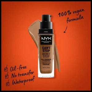 NYX PROFESSIONAL MAKEUP Can't Stop Won't Stop Foundation, 24h, Matte, pick color - Picture 1 of 18