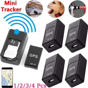 1/2/4Pcs Gf-07 Magnetic Mini Car Vehicle GPS Tracker for Elderly Real Time Track - Picture 1 of 13