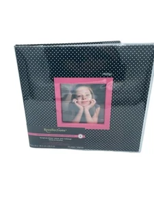 Recollections 8"x8" 10 Page Black/White Pokadot Scrapbook NEW - Picture 1 of 4