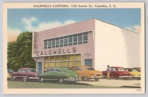 Postcard Caldwell's Cafeteria, Columbia, SC Exterior - Picture 1 of 2