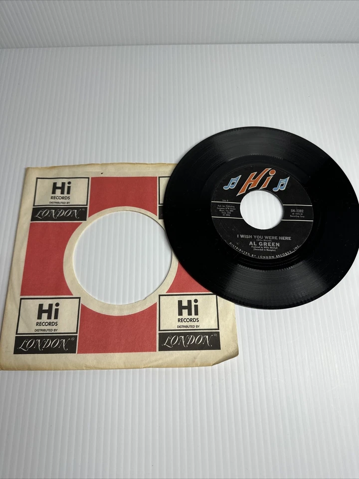 Al Green 45 Record Love / I Wish You Were Here London Records - Image 1 of 2