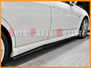 11-13 M-BENZ E63 AMG Sedan RZ Style Carbon Fiber Side Skirt Add-on Extension Lip - Picture 1 of 2