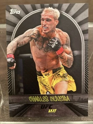 2024 Topps UFC NYC Trading Charles Oliveira #3 Base - Image 1 of 2