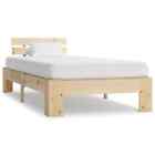 vidaXL Home Bed Frame  Pine Wood 100x200 cm