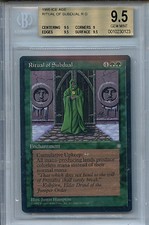 MTG Ice Age Ritual of Subdual BGS 9.5 Gem Mint Magic Card Amricons 0123