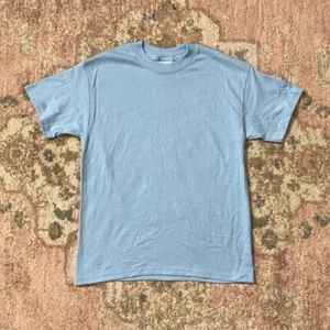 Bundle of 2 NEW Hanes Heavyweight 50/50 T-Shirt Blue Youth Size M 10-12 - Picture 1 of 3