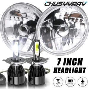Fit Oldsmobile Cutlass Supreme 7" Round Stock Glass Lens Headlight Hi/Lo Beam - Picture 1 of 15