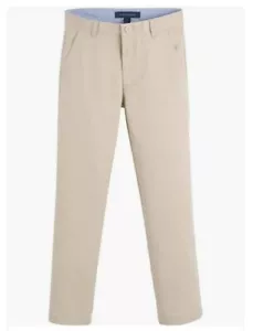 Tommy Hilfiger Uniforme Escolar Niño Grande Pantalones Caqui, Frente Plano, Talla 16 R - Imagen 1 de 7