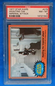 1977 Topps Star Wars # 279 Esperando el Ataque Imperial PSA 8 casi nuevo-como nuevo # 16721563 - Imagen 1 de 2