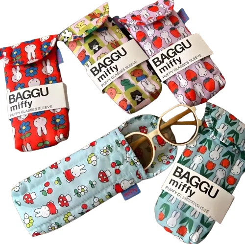 New Miffy Glasses Case Sleeve Sunglasses Storage Soft Protector Puff Flowers - Image 1 of 1