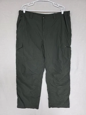 Pantalones de senderismo Columbia Omni Shade Silver Ridge cargo para hombre 40 x 30 verdes AM8007 Foto 1 de 4