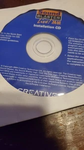 Soundblaster Live! 24-bit Installation CD (Drivers For 2004 Soundblaster) - Picture 1 of 2