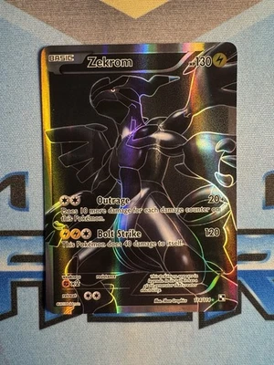 2011 Pokemon Black & White Base Set Zekrom #114/114 Full Art Ultra Rare Holo TCG - Image 1 of 4