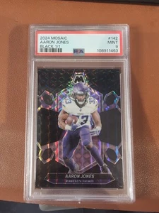 2024 Panini Mosaic - Aaron Jones Black 1 Of 1 PSA 9 - Bild 1 von 2