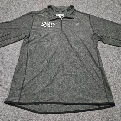 Pullover activo gris New Balance x The Lakes Running Co Minnesota con cremallera en cuarto XL Foto 1 de 4