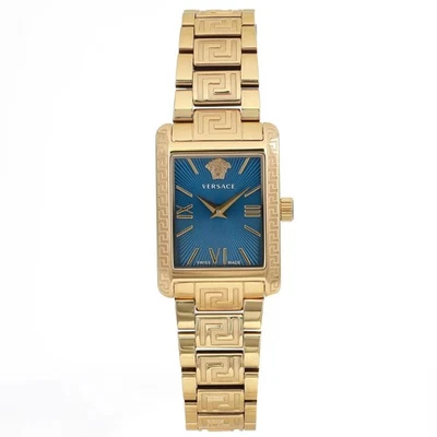 Reloj de cuarzo Versace Tonneau 23 mm chapado en oro de acero inoxidable para dama VE1C00318 Foto 1 de 4