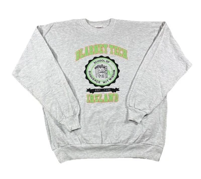 Sudadera De Colección Blarney Tech Ireland Cuello Redondo Adulto Talla Grande Foto 1 de 4
