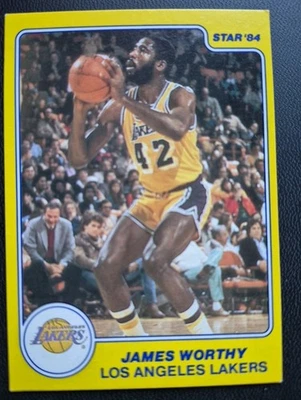 1983-84 Star Co ALL ROOKIE #10 James Worthy RC EX-NM HOF Lakers NC - Image 1 of 2
