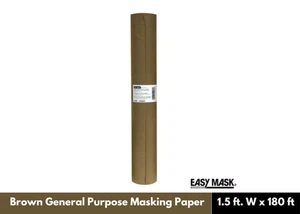 Easy Mask 1.5 ft. W x 180 ft. L Brown General Purpose Masking Paper - Picture 1 of 5