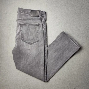 Paige Lennox Jeans Mens 33x26 Gray Slim Fit Stretch Denim Made USA Modern Style - Picture 1 of 12