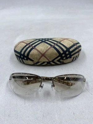 Burberry Clear Check Pattern Rimless Rectangle Women Sunglasses - Image 1 of 4