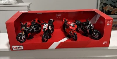 NEW Maisto SET OF 4 Ducati Motorcycles Die Cast, 1:12 Scale Highly Detailed - Image 1 of 4