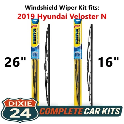 Rain-X Weatherbeater Wiper Kit fits: 2019 Hyundai Veloster N (26" & 16") Foto 1 de 4