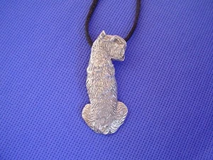 Bouvier des Flandres necklace SIT #43G Pewter Dog Jewelry by Cindy A. Conter   - Picture 1 of 2