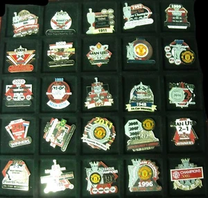 Choose 1-45 Danbury Mint MANCHESTER UNITED VICTORY PINS Pin Buy 4 get 1 FREE - Picture 1 of 55