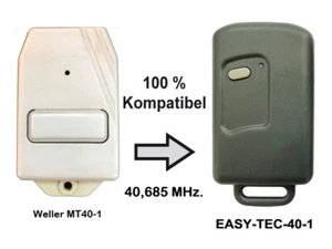 Ersatz Handsender für 1 Kanal 40,685 Mhz. Weller MT40-1 durch EASY-TEC-40-1 - Bild 1 von 3