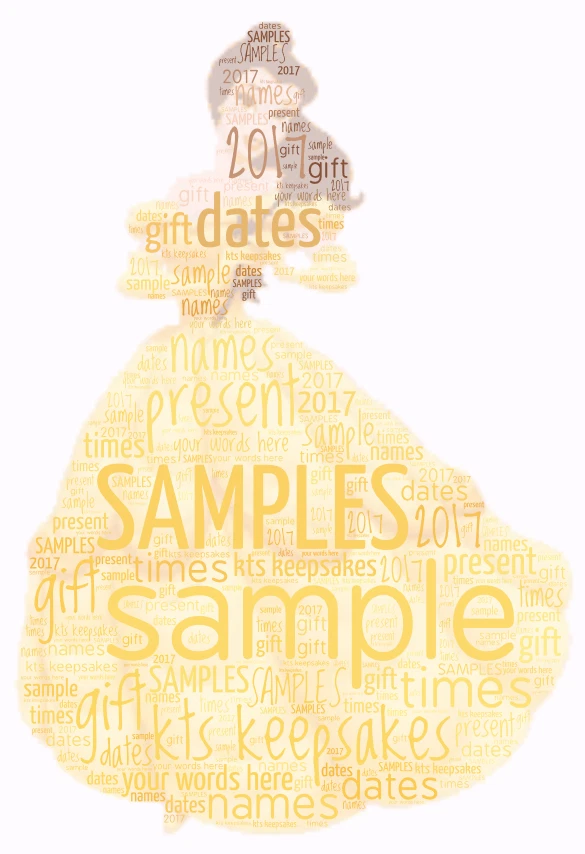 KTS KEEPSAKES word art picture personalised gift present keepsake belle beauty and the beast