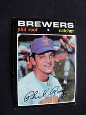 1971 Topps Baseball Card # 22 Phil Roof - Milwaukee Brewers (VG/EX)