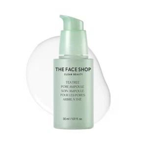 The Face Shop Tea Tree Pore Ampoule Low-Irritant Ampule Soothes,Moisturizes 30ml - Picture 1 of 5