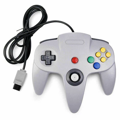 Mando con cable N64 compatible con consola de videojuegos joystick Nintendo 64 N64 Foto 1 de 4