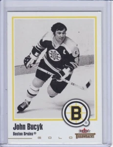 Johnny Bucyk 2002 Fleer Throwbacks Gold Hockey Card 18G Grade MT - Picture 1 of 2