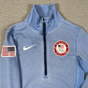 Nike ACG Team USA Olympics Dri-FIT ADV Trainingstop Damen klein blau halber Reißverschluss - Bild 1 von 10