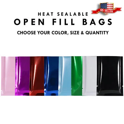 QQ Studio Glossy Metallic Foil SlickSeal™ Heat Seal Flat Open Fill Travel Packet - image 1 of 4