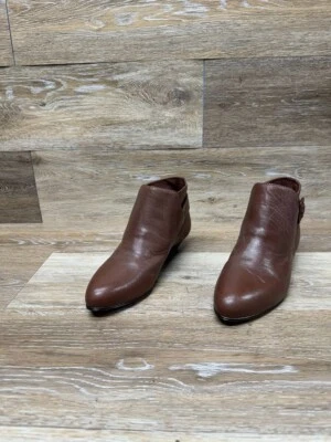Botines Gloria Vanderbilt de cuero marrón para mujer talla 6 Foto 1 de 4