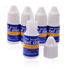 5 tube 3g Pro Nail Art Manucure Faux Ongles Capsules Colle à Ongle Nail Art