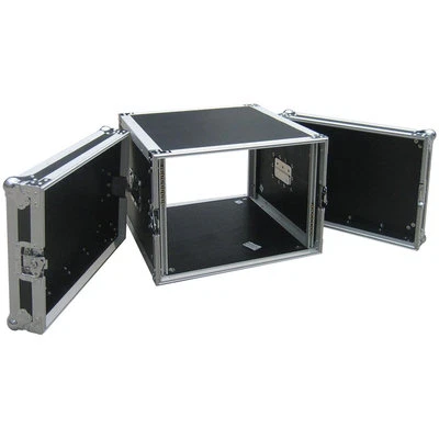 Flight case 8U 19" rack rails v+h max depth 45cm. 9mm MULTIPLEX Rack Case NEW - Image 1 of 4