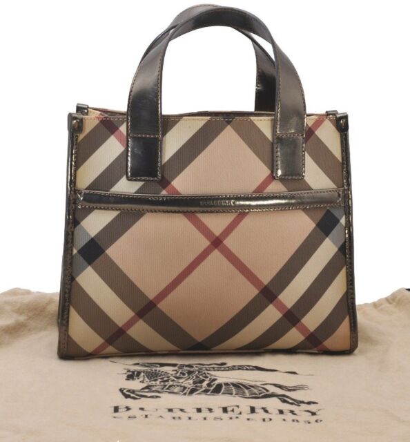 Burberry Womens Brown Satchel Handbag with Matching Purse | eBay