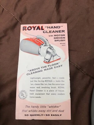 Aspiradora de mano Royal 501 vintage Foto 1 de 4